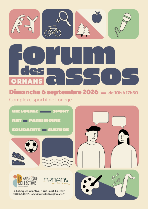 Forum des associations dimanche 6 sept 2026