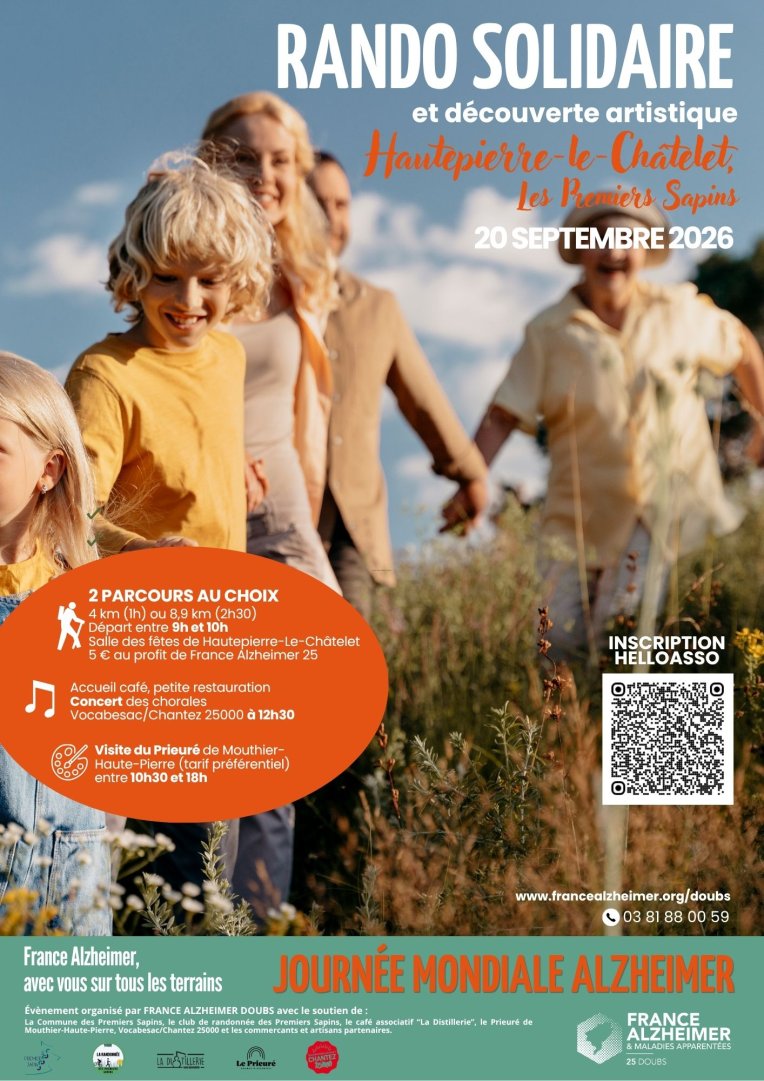 France Alzheimer dimanche 20 sept 2026
